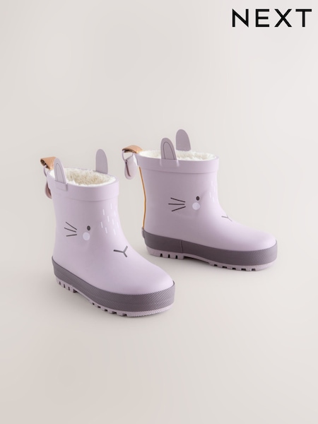 Mauve Purple Bunny Chelsea Wellies (AM8644) | £15 - £17