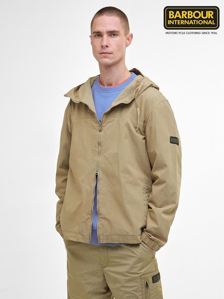 Barbour® International Buckley Garment Dyed Brown 100% Cotton Overshirt (AM8693) | £139