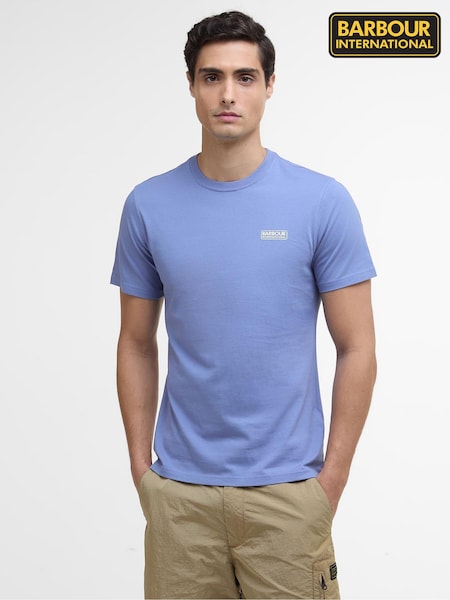 Barbour® International Blue Chest Logo 100% Cotton T-Shirt (AM8696) | £30