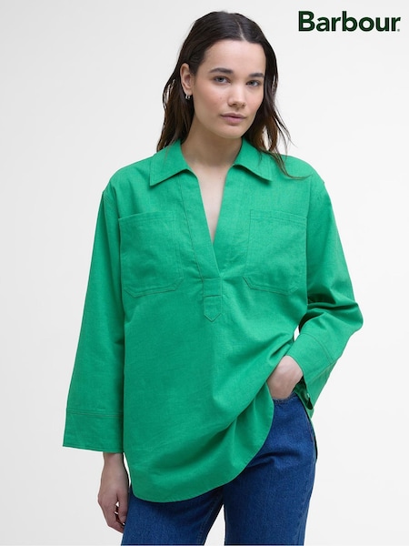 Barbour® Green Cecile Tunic Shirt (AM8748) | £90
