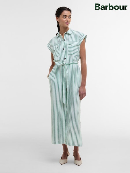 Barbour® Green Abby Midi Dress (AM8758) | £109