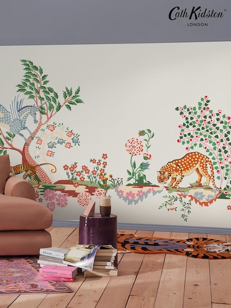 Cath Kidston Cream Painted Kingdom Fixed Size 4M Mural (AM8853) | £230