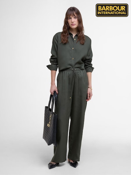 Barbour® International Green Clara Trousers (AM8857) | £80