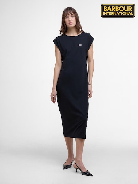 Barbour® International Natalia Black Maxi Dress (AM8867) | £65