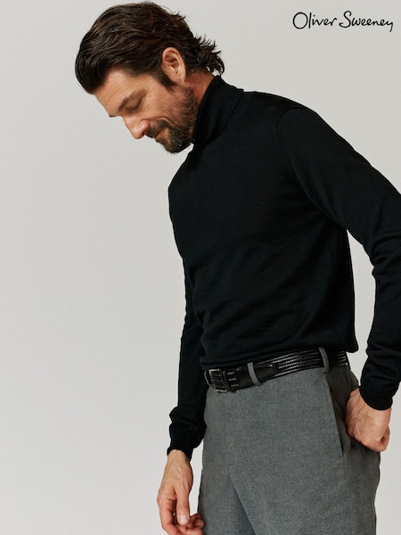 Oliver Sweeney 100% Merino Wool Roll Neck Jumper (AM8903) | £129