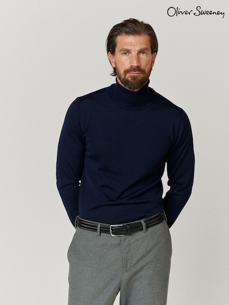 Oliver Sweeney 100% Merino Wool Roll Neck Jumper (AM8910) | £129