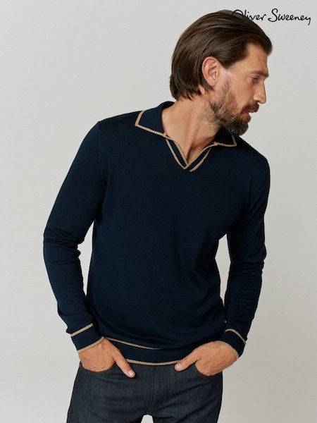 Oliver Sweeney Long Sleeve Polo Shirt (AM8911) | £139
