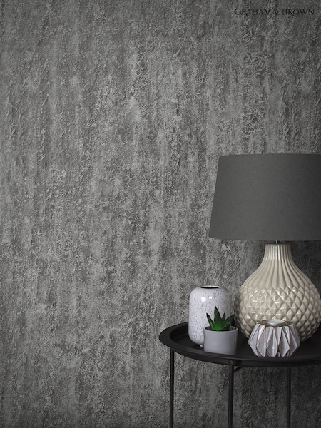 Graham & Brown Deep Silver Orbit A4 Wallpaper Sample (AM8983) | £1