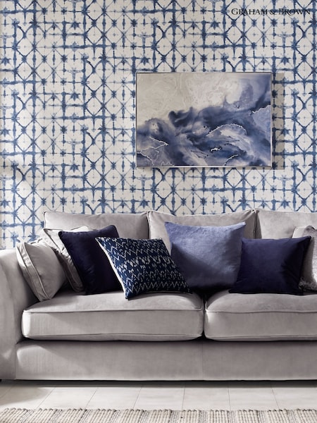Graham & Brown Blue A4 Wallpaper Sample (AM8984) | £1