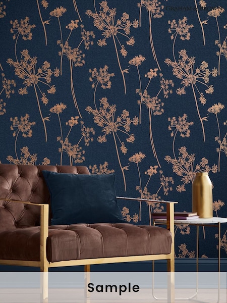 Graham & Brown Dusk Anthriscus A4 Wallpaper Sample (AM8991) | £1