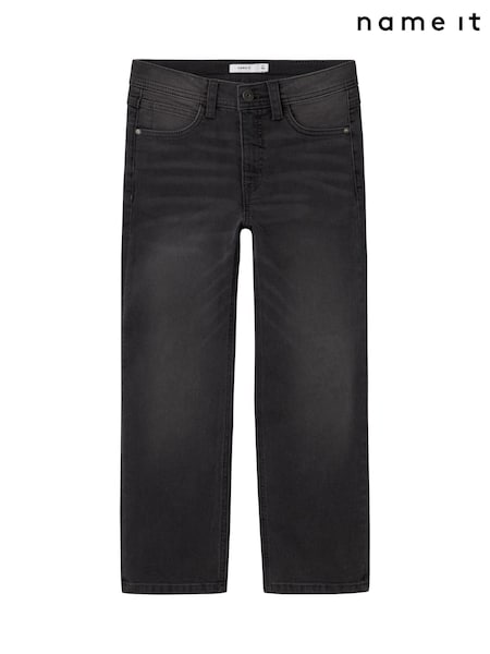 Name It Grey Straight Fit 100% Cotton Jeans (AM9105) | £17