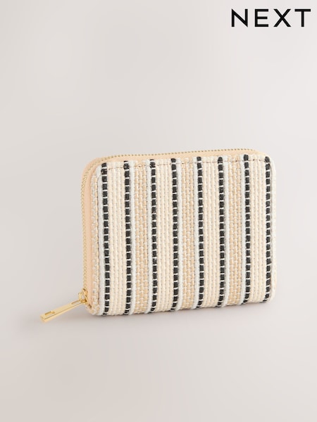 Natural Textured Midi Purse (AM9208) | £12