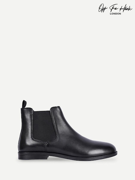 Black - Off The Hook Trueman Leather Chelsea Boots