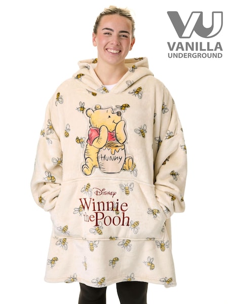 Vanilla Underground Cream Womens Disney Winnie The Pooh Blanket Hoodie (AM9612) | £44