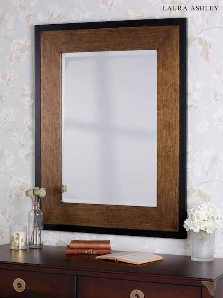 Laura Ashley Mottled Bronze Cara Small Rectangular Mirror (AM9630) | £210