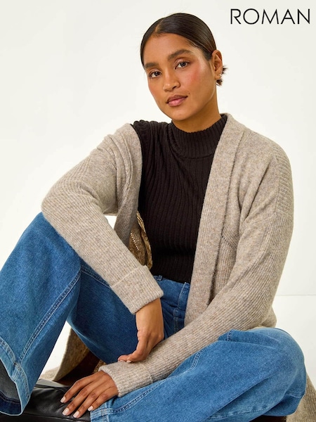 Roman Brown Pocket Knit Cardigan (AM9670) | £42
