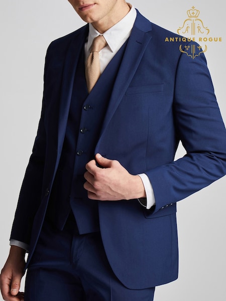 Antique Rogue Blue Bright Skinny Jacket (AM9702) | £115
