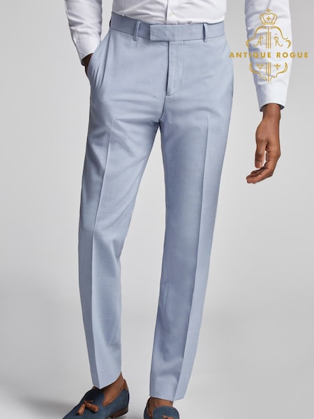 Antique Rogue Blue Tailored Trousers (AM9718) | £64