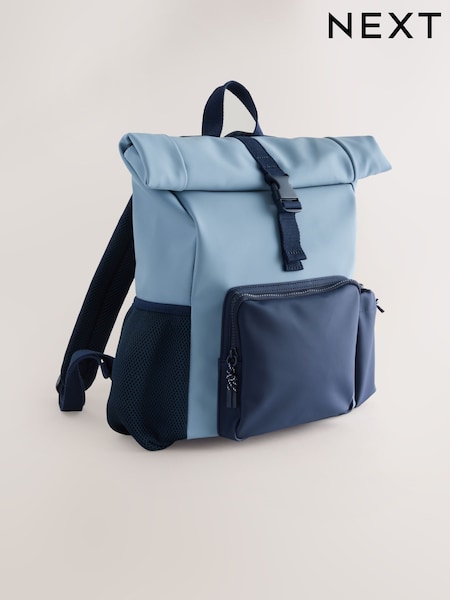 Blue Roll Top Backpack (AM9773) | £25