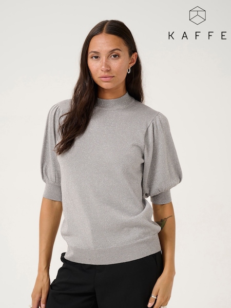 Kaffe Regina Turtleneck Half Sleeve Pullover (AM9877) | £45