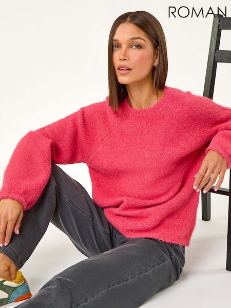 Roman Pink Soft Knit Blouson Jumper (AM9944) | £40