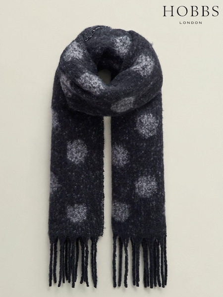 Hobbs Grey Mona Winter Scarf (AM9996) | £55