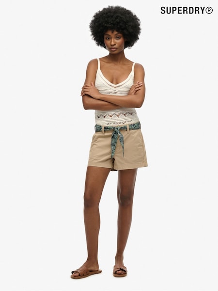 Superdry Brown Classic Chino Shorts (AN1033) | £40