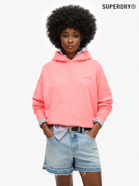 Superdry Orange Essential Logo Zip Hoodie (AN1072) | £45