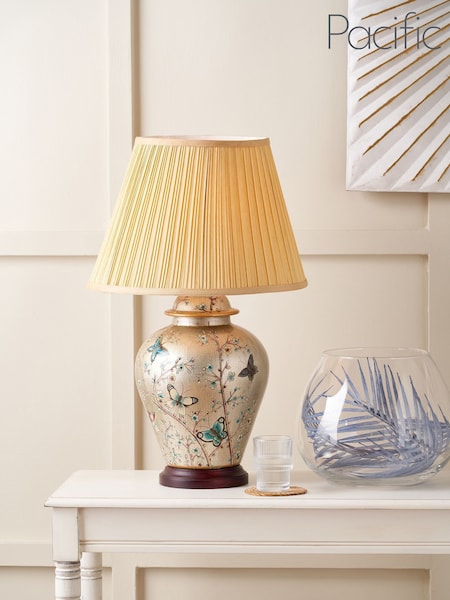 Pacific Gold Butterfly Ceramic Table Lamp (AN1127) | £150