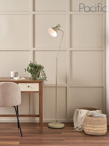 Pacific Sage Silver Metal Floor Lamp (AN1145) | £125