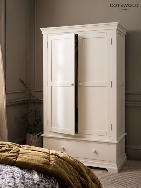 Cotswold Company Warm White Chantilly Double Wardrobe (AN1223) | £825