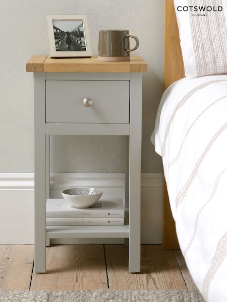 Cotswold Company Pebble Grey Simply Set of 2 Bedside Table (AN1230) | £180