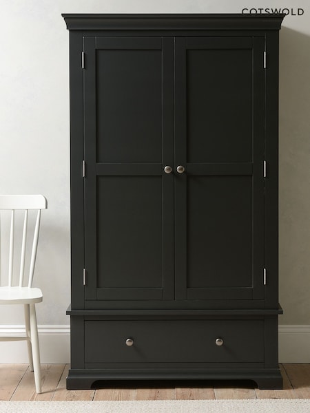 Cotswold Company Dusky Black Chantilly Double Wardrobe (AN1246) | £825