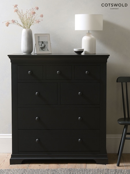 Cotswold Company Dusky Black Chantilly 7 Drawer Chest of Drawers (AN1257) | £730