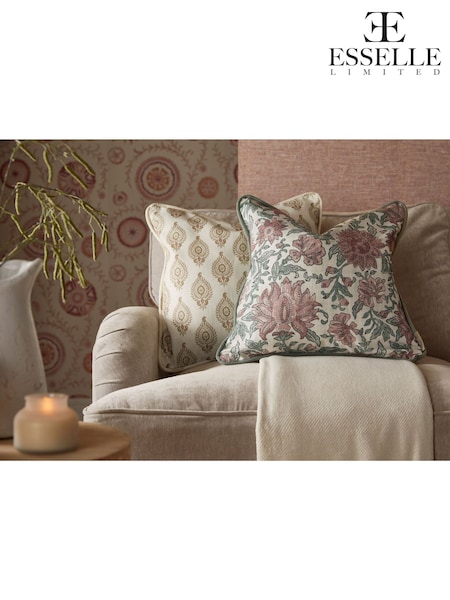 Esselle Natural Naya Motif Cushion (AN1275) | £45