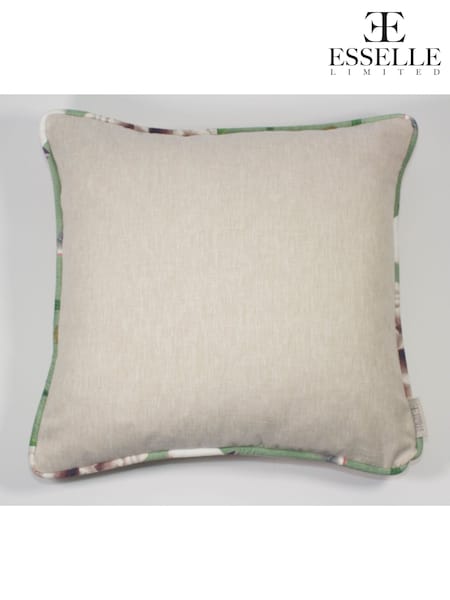 Esselle Grey Eden Plain/Chinoiserie Oyster Cushion (AN1283) | £40