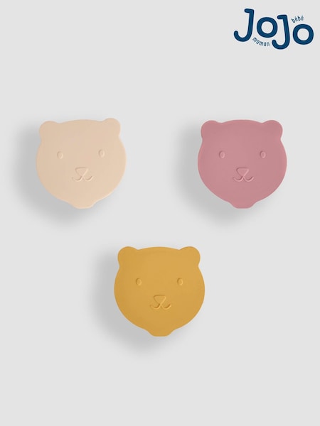 JoJo Maman Bébé Set of 3 Bear Silicone Snack Pots (AN1322) | £12