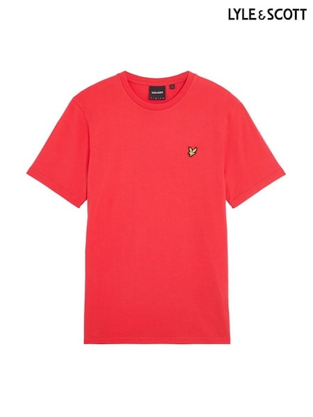 Lyle & Scott Red Plain T-Shirt (AN1512) | £30