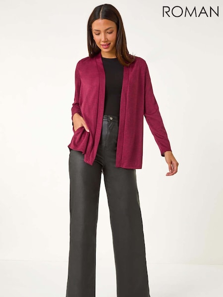 Roman Red Soft Knit Cardigan (AN1545) | £32