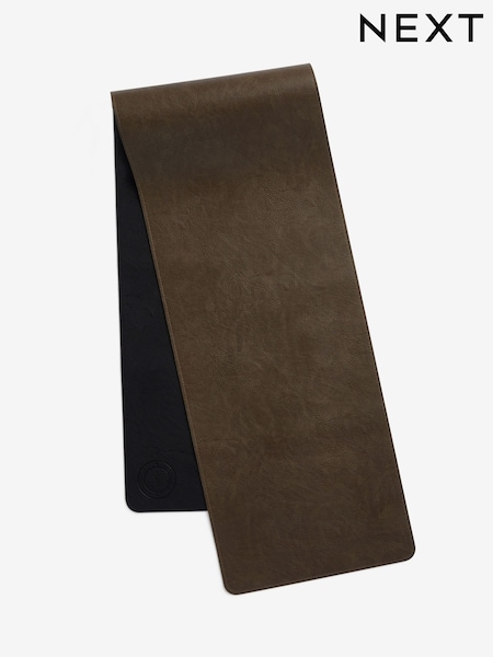 Black Reversible Soft Faux Leather Dining Table Centrepiece (AN1599) | £16
