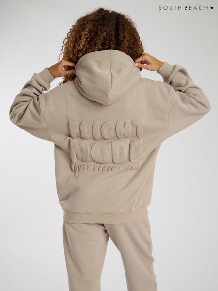 South Beach Natural Flight Mode Back Graphic Hoodie (AN1627) | £58