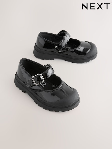 Black Patent Mary Jane School Shoes (AN1690) | £19 - £23