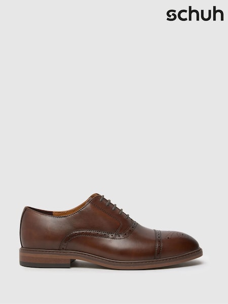 Schuh Raven Leather Brown Brogues (AN1817) | £55