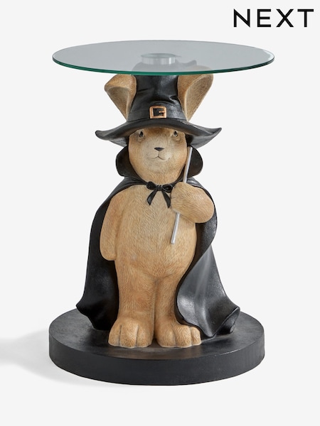 Black Wizard Rosie Rabbit Shaped Side Table (AN2231) | £125