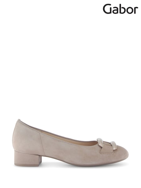Gabor Benji Rabbit Suede Court White Shoes (AN2350) | £110
