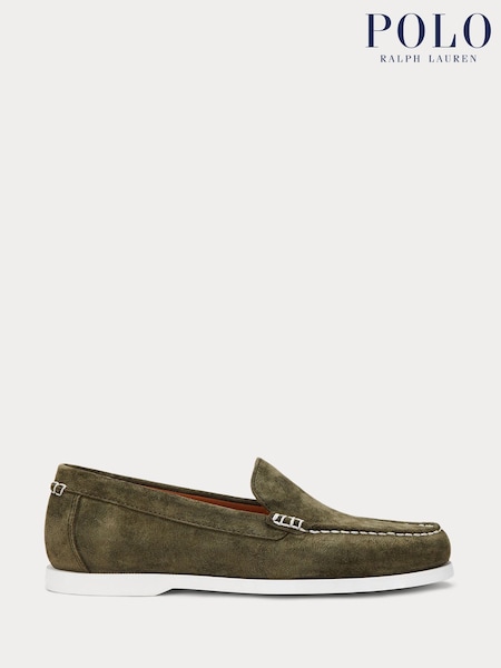 Polo Ralph Lauren Brown Merton Venetian Suede Loafers Shoes (AN2683) | £179