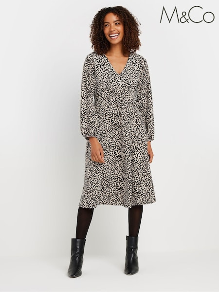 M&Co Natural Empire Line Dress (AN2685) | £39