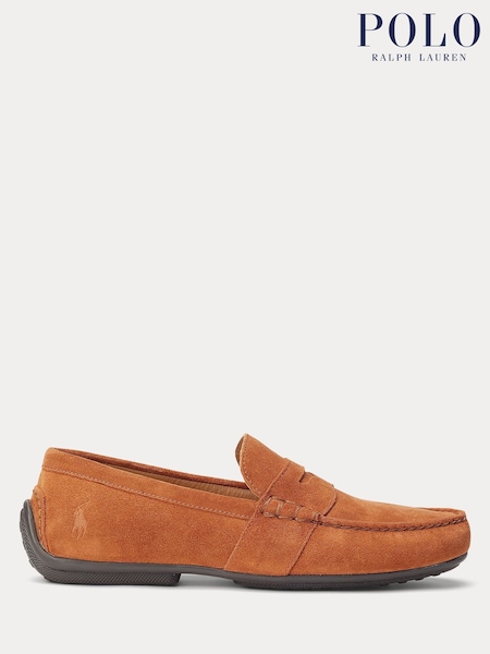 Polo Ralph Lauren Brown Reynold Suede Driver Loafers (AN2691) | £159