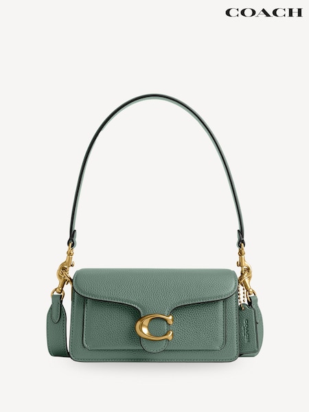 COACH Green Polished Pebble Leather Tabby Shoulder Bag 20 Refresh (AN2798) | £375