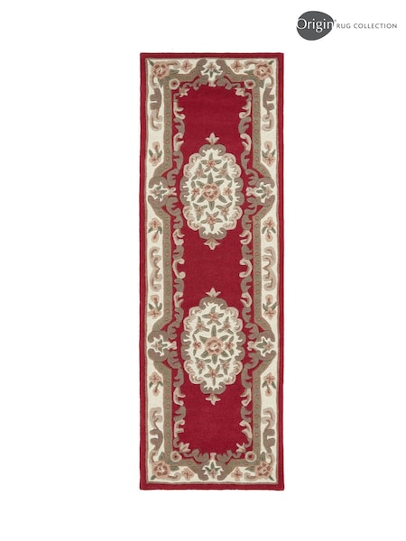 Origin Rug Collection. Red Shensi Wool Runner (AN2865) | £105